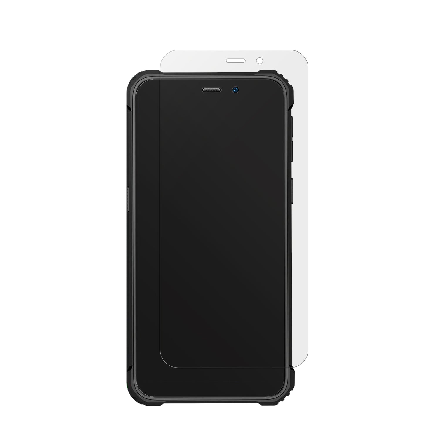 OukitelG2 mit aufgebrachter dipos Displayschutzfolie, die lästige Fingerabdrücke minimiert