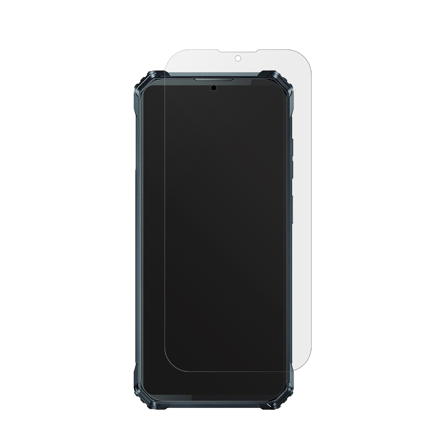 OukitelWP28E mit aufgebrachter dipos Displayschutzfolie, die lästige Fingerabdrücke minimiert
