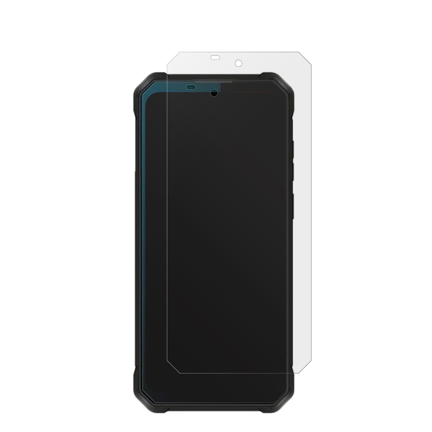 OukitelWP53 Pro mit aufgebrachter dipos Displayschutzfolie, die lästige Fingerabdrücke minimiert
