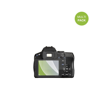PentaxK-30 mit aufgebrachter dipos Displayschutzfolie, die lästige Fingerabdrücke minimiert