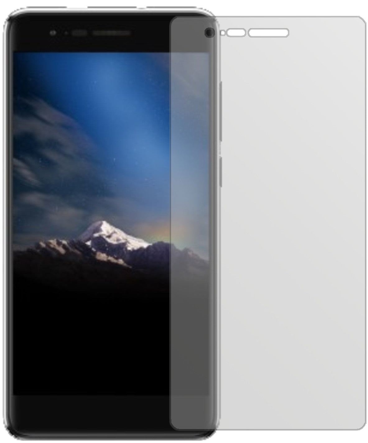 PhicommEnergy 4s mit aufgebrachter dipos Displayschutzfolie, die lästige Fingerabdrücke minimiert