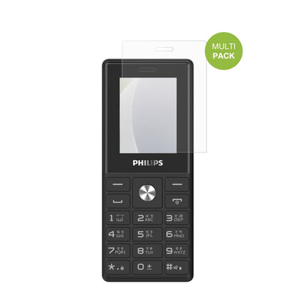 PhilipsE2112 mit aufgebrachter dipos Displayschutzfolie, die lästige Fingerabdrücke minimiert