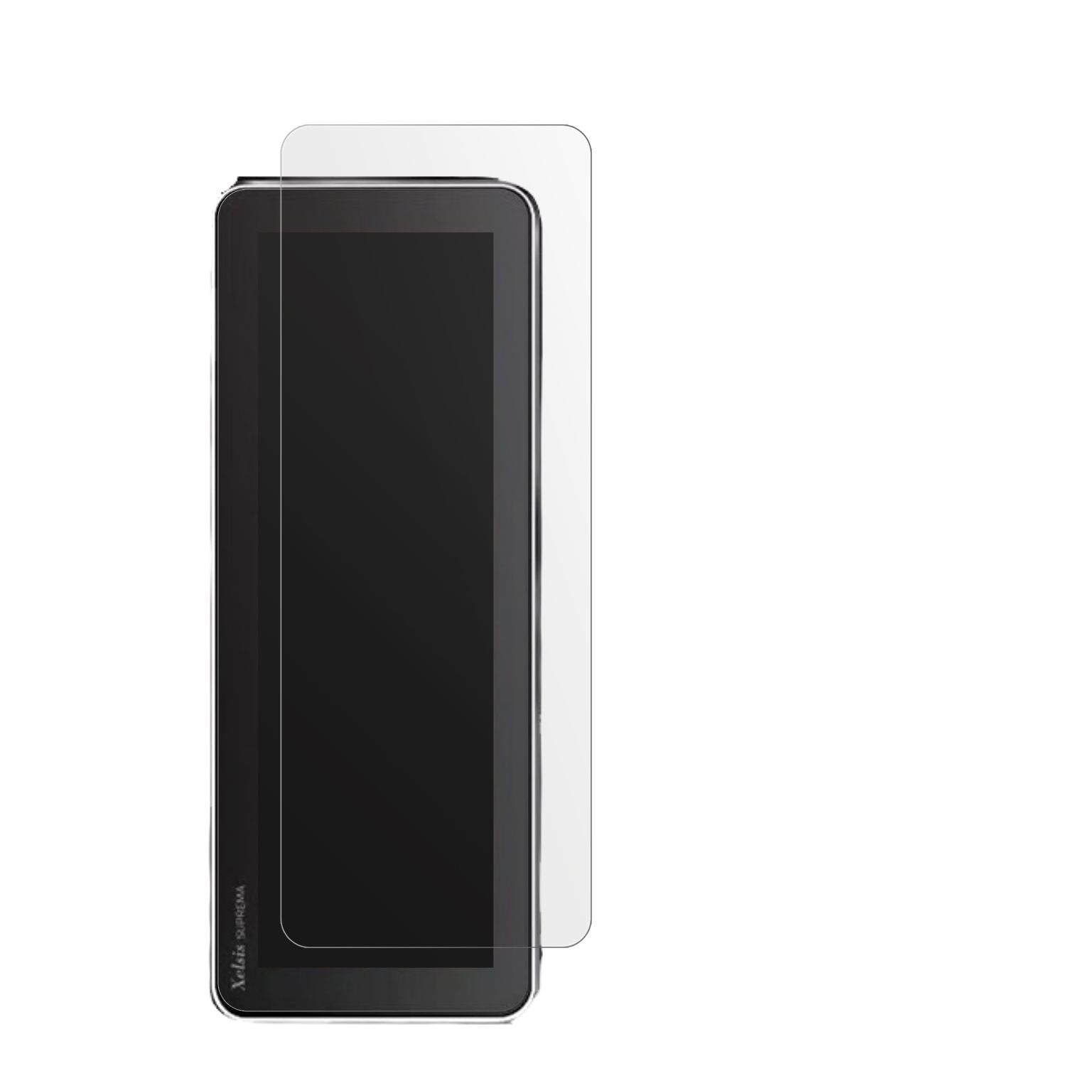 PhilipsSaeco Xelsis Suprema mit aufgebrachter dipos Displayschutzfolie, die lästige Fingerabdrücke minimiert