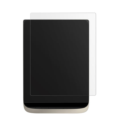 PocketBookInkPad Color 3 mit aufgebrachter dipos Displayschutzfolie, die lästige Fingerabdrücke minimiert