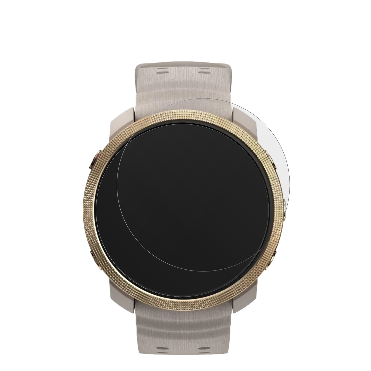 PolarVantage M3 mit aufgebrachter dipos Displayschutzfolie, die lästige Fingerabdrücke minimiert