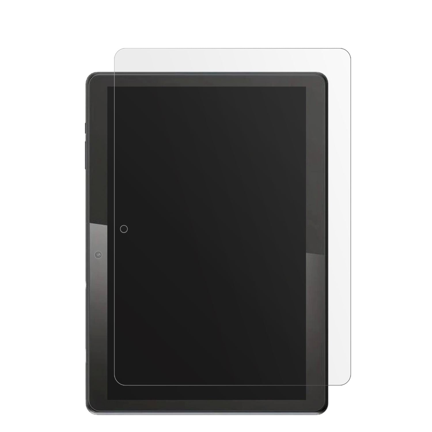 QDDQTablet mit aufgebrachter dipos Displayschutzfolie, die lästige Fingerabdrücke minimiert