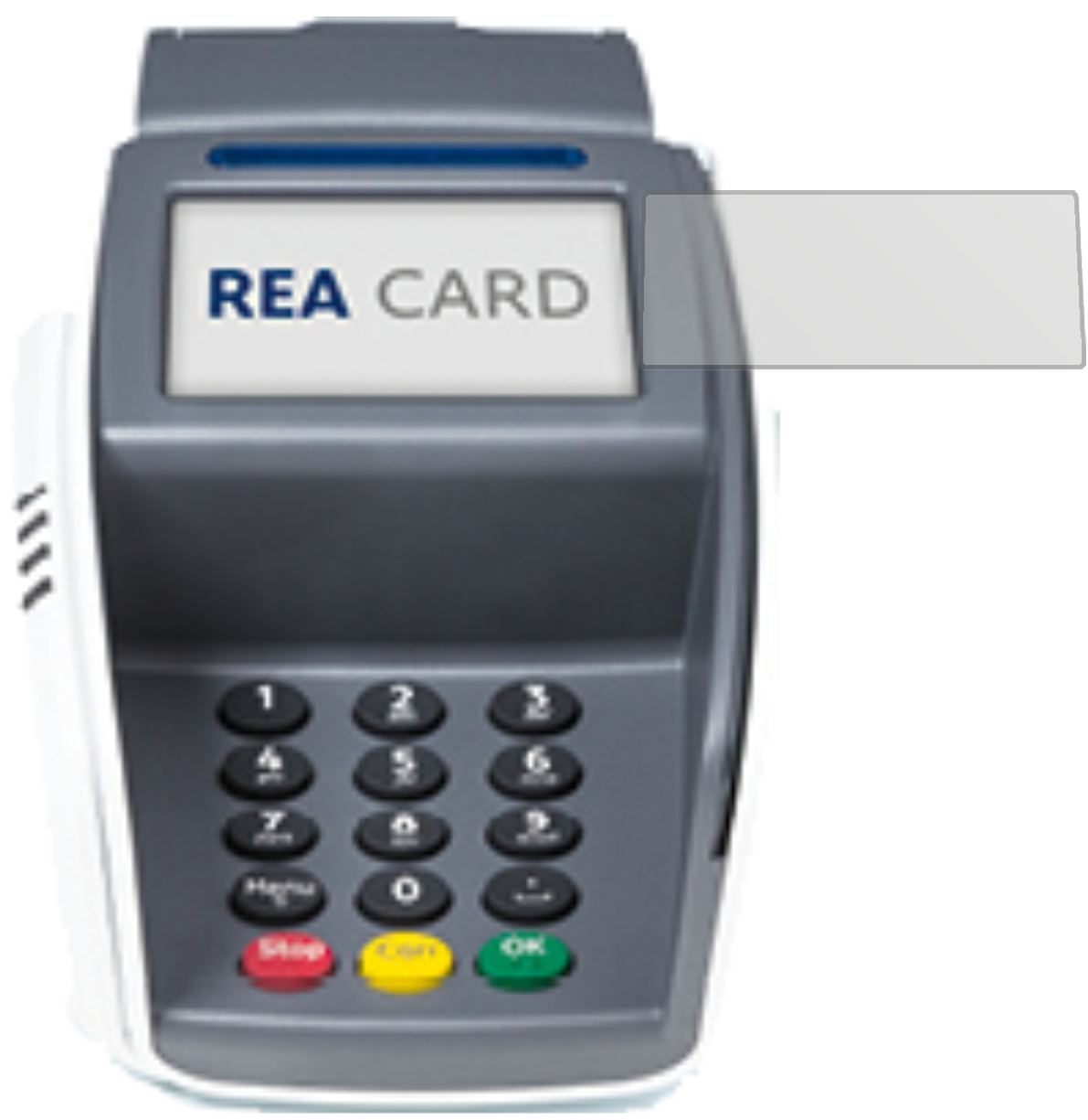 REA CARDT7 pro mit aufgebrachter dipos Displayschutzfolie, die lästige Fingerabdrücke minimiert