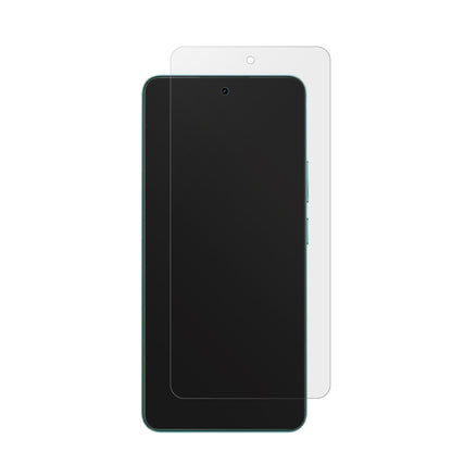 Realme14T 5G mit aufgebrachter dipos Displayschutzfolie, die lästige Fingerabdrücke minimiert