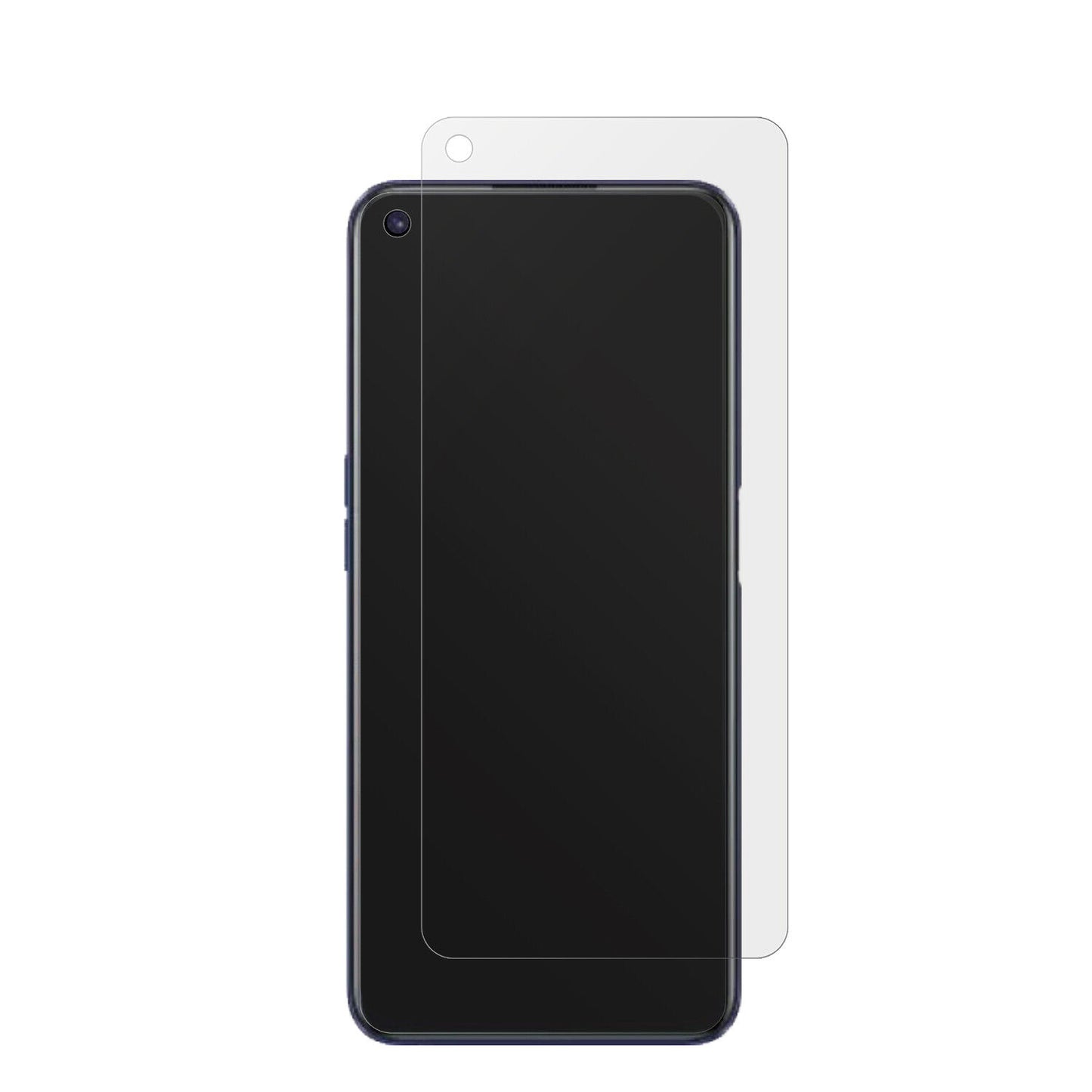 Realme9 5G Speed mit aufgebrachter dipos Displayschutzfolie, die lästige Fingerabdrücke minimiert