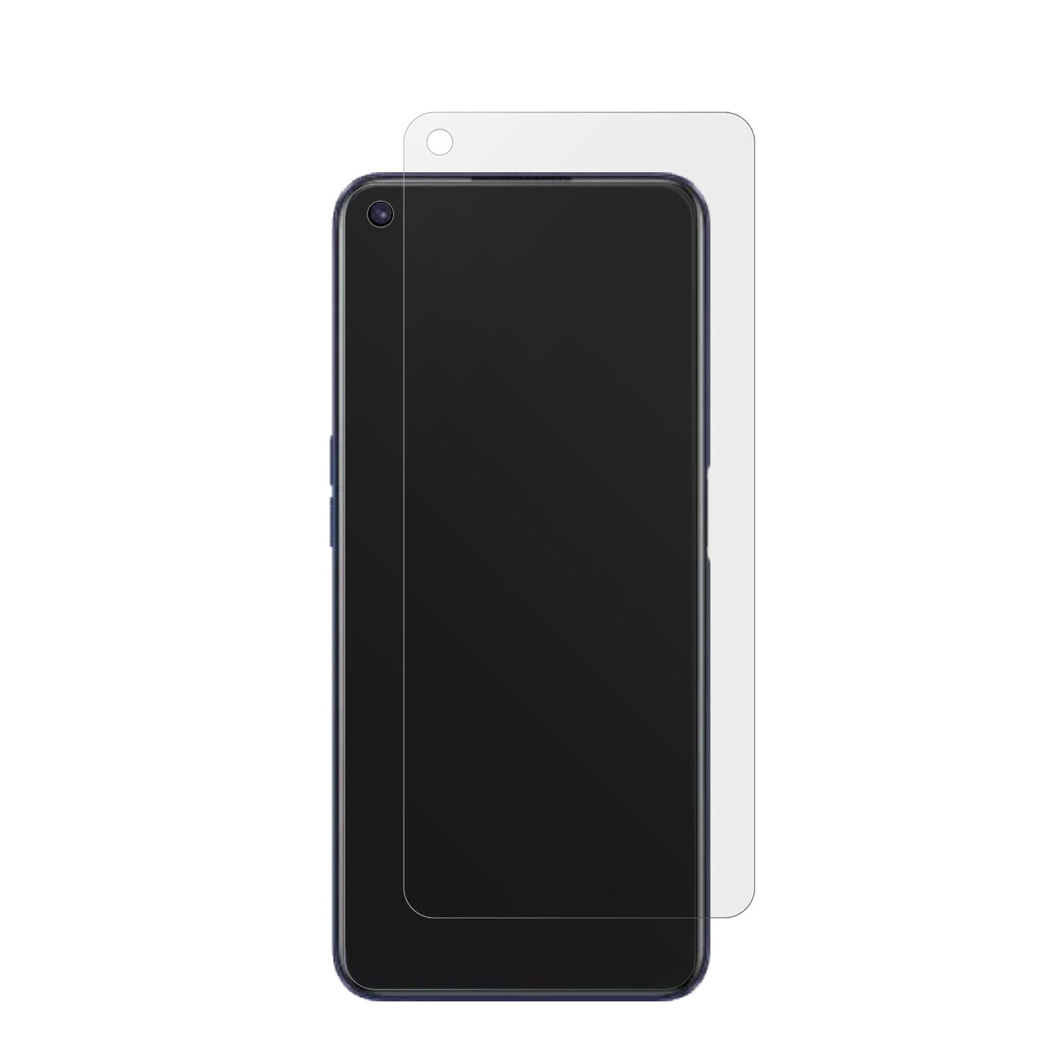 Realme9 5G Speed mit aufgebrachter dipos Displayschutzfolie, die lästige Fingerabdrücke minimiert