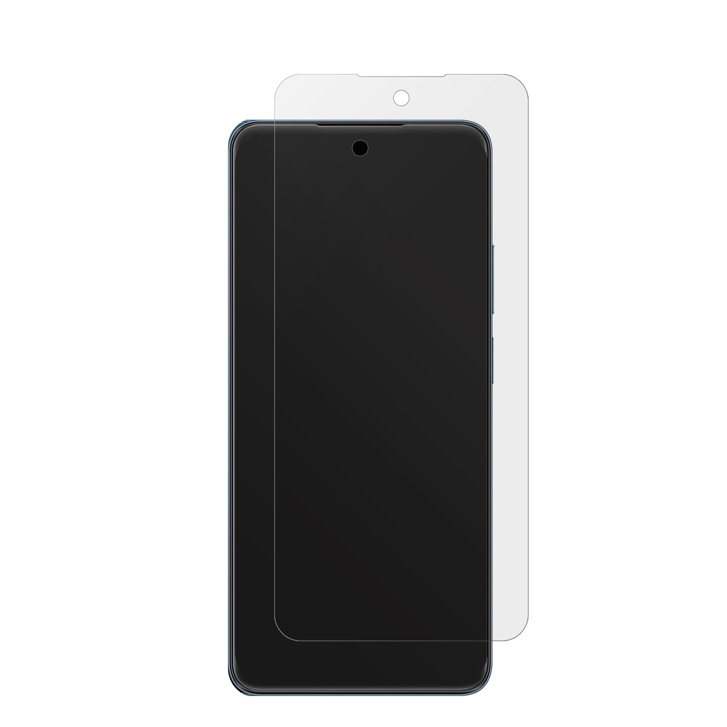 RealmeC65s mit aufgebrachter dipos Displayschutzfolie, die lästige Fingerabdrücke minimiert