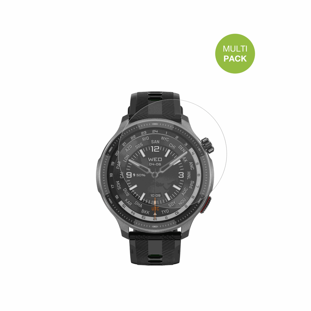 RollmeG6 mit aufgebrachter dipos Displayschutzfolie, die l�stige Fingerabdr�cke minimiert