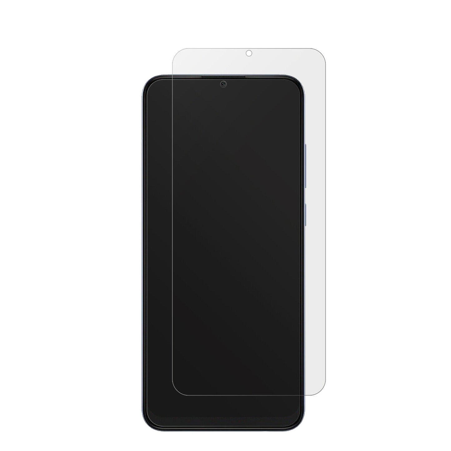 SamsungGalaxy A04e mit aufgebrachter dipos Displayschutzfolie, die lästige Fingerabdrücke minimiert