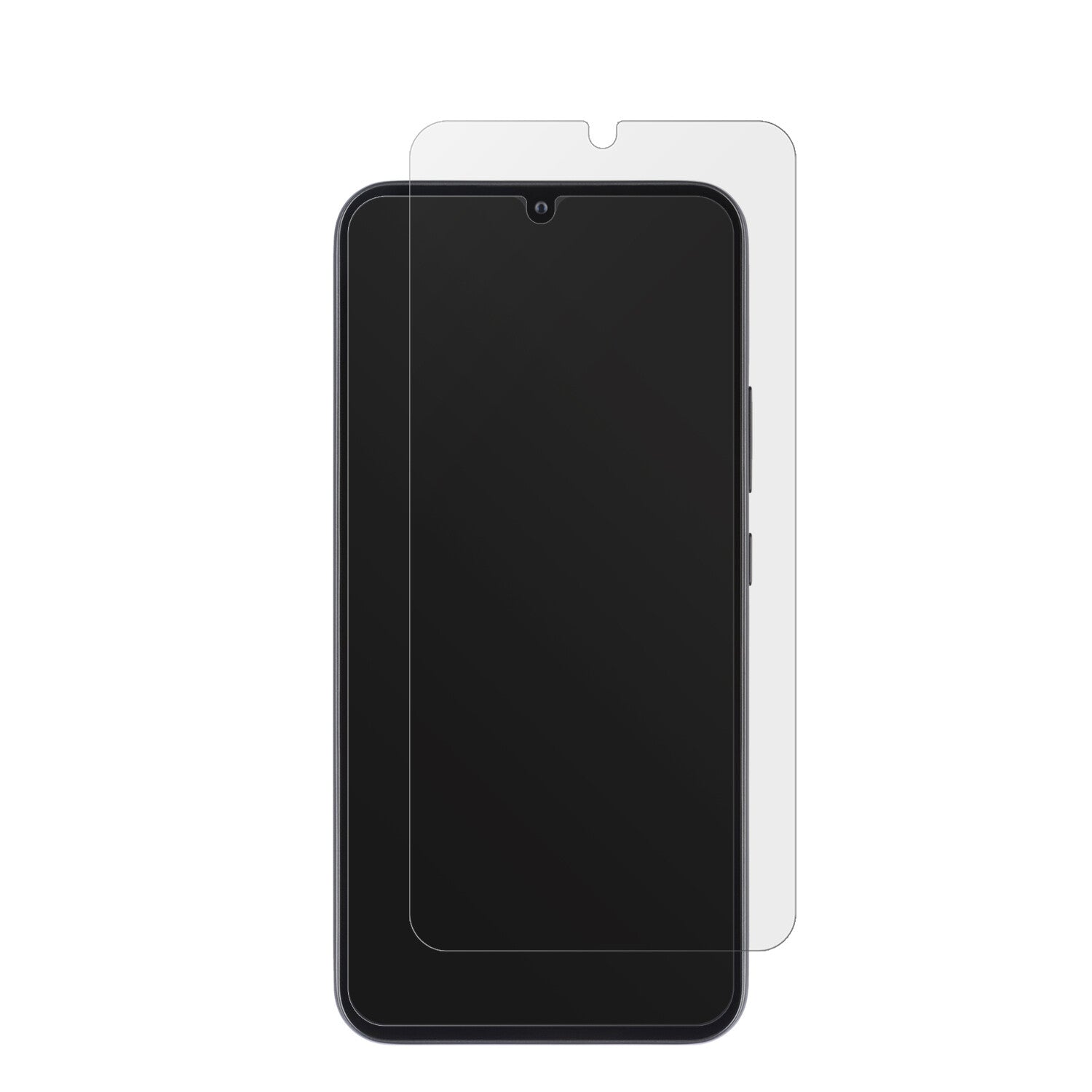 SamsungGalaxy A34 5G mit aufgebrachter dipos Displayschutzfolie, die lästige Fingerabdrücke minimiert