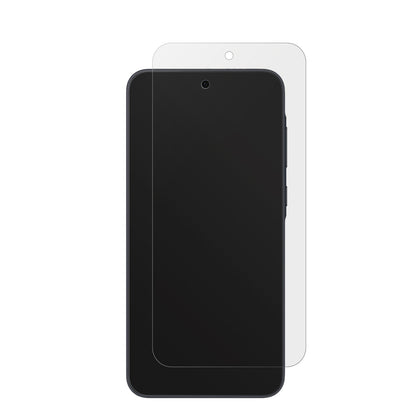 SamsungGalaxy A56 5G mit aufgebrachter dipos Displayschutzfolie, die lästige Fingerabdrücke minimiert