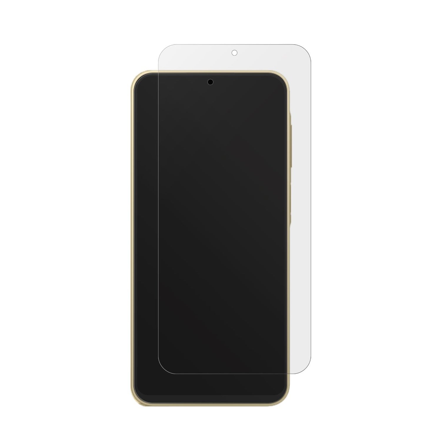 SamsungGalaxy Buddy4 mit aufgebrachter dipos Displayschutzfolie, die lästige Fingerabdrücke minimiert