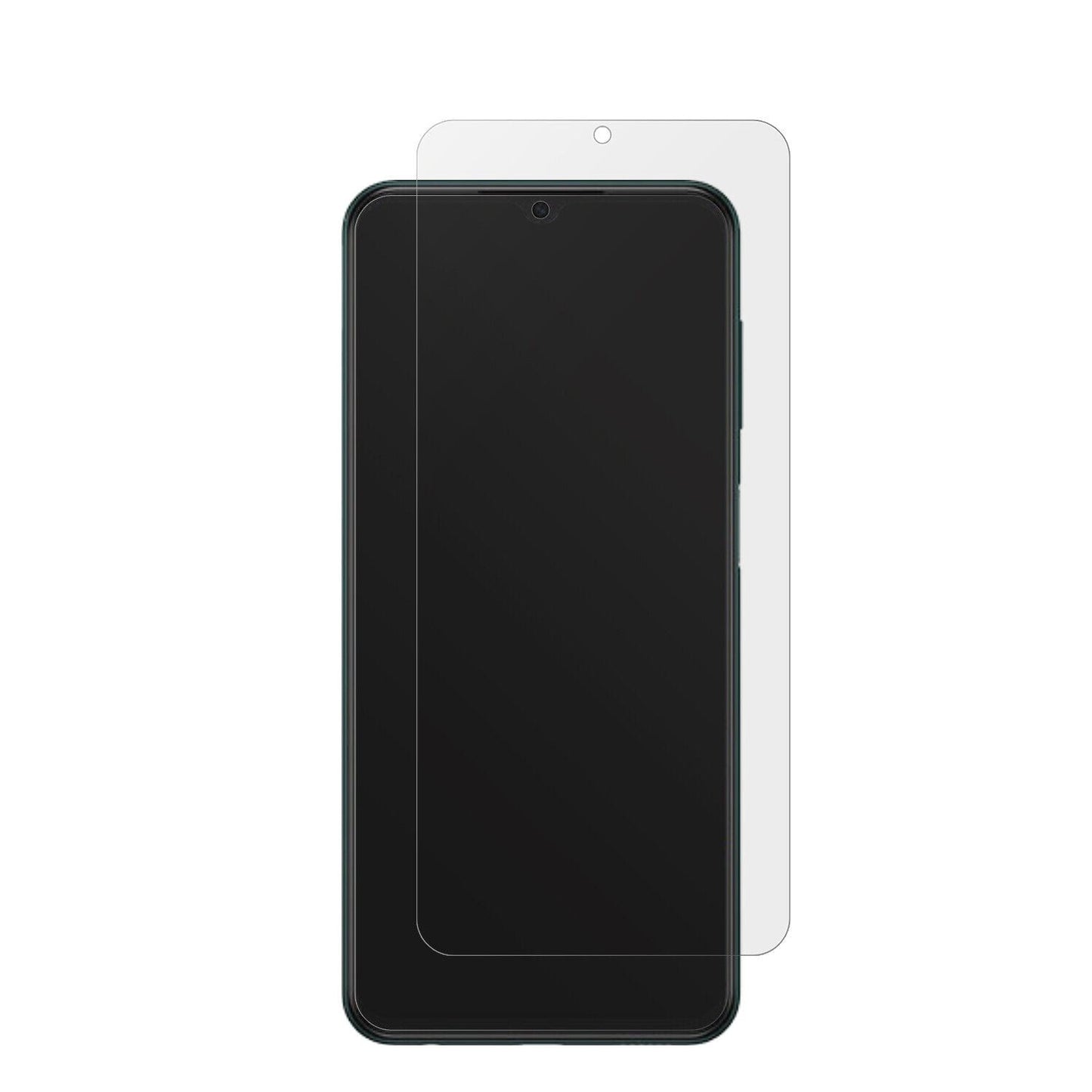 SamsungGalaxy M13 5G mit aufgebrachter dipos Displayschutzfolie, die lästige Fingerabdrücke minimiert