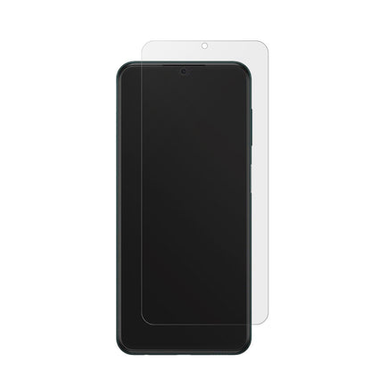 SamsungGalaxy M13 5G mit aufgebrachter dipos Displayschutzfolie, die lästige Fingerabdrücke minimiert