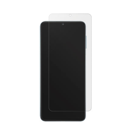 SamsungGalaxy M32 5G mit aufgebrachter dipos Displayschutzfolie, die lästige Fingerabdrücke minimiert