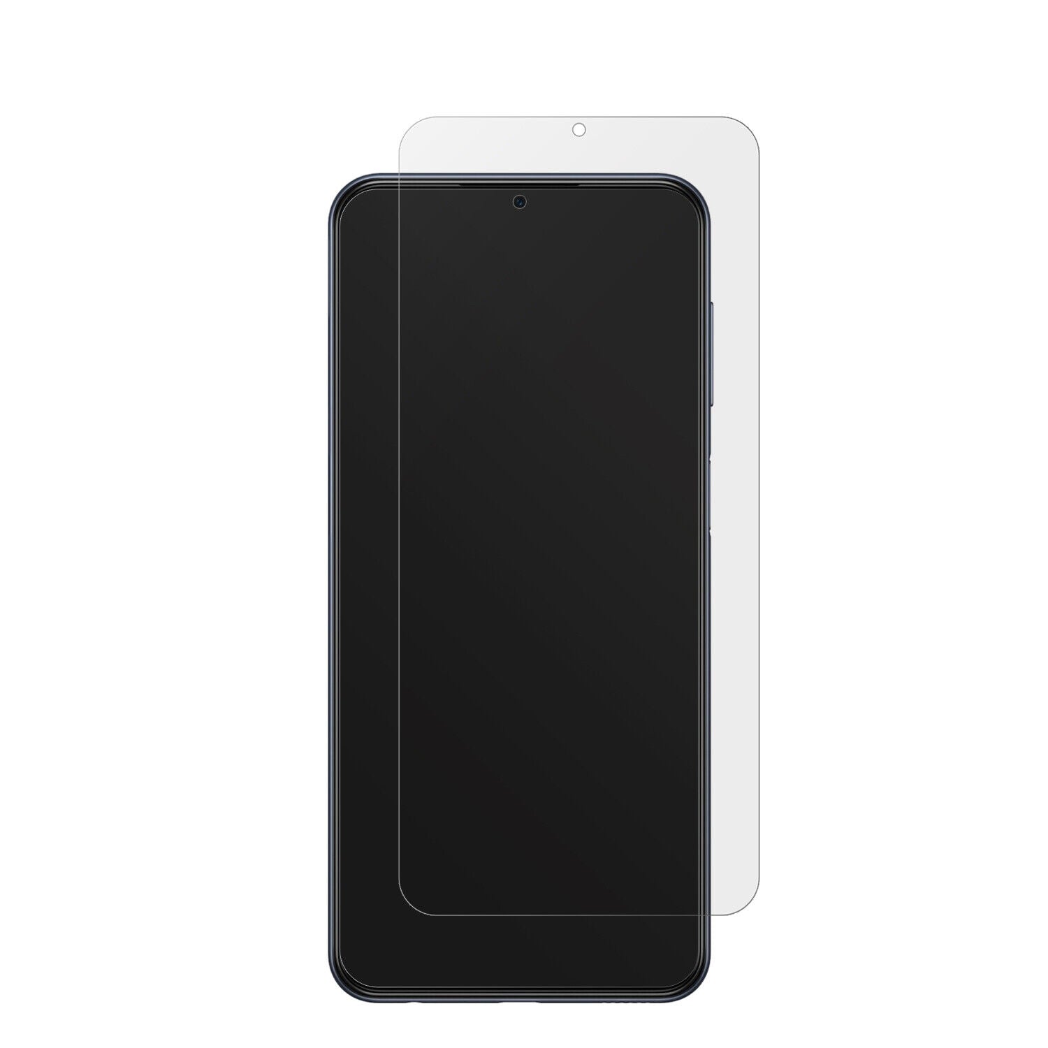 SamsungGalaxy M33 mit aufgebrachter dipos Displayschutzfolie, die lästige Fingerabdrücke minimiert
