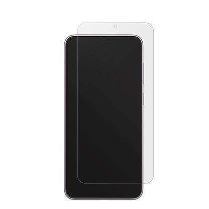 SamsungGalaxy S23 Plus mit aufgebrachter dipos Displayschutzfolie, die lästige Fingerabdrücke minimiert