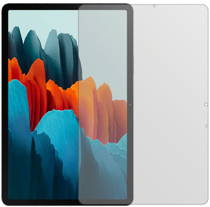 SamsungGalaxy Tab S7 Plus 5G mit aufgebrachter dipos Displayschutzfolie, die lästige Fingerabdrücke minimiert