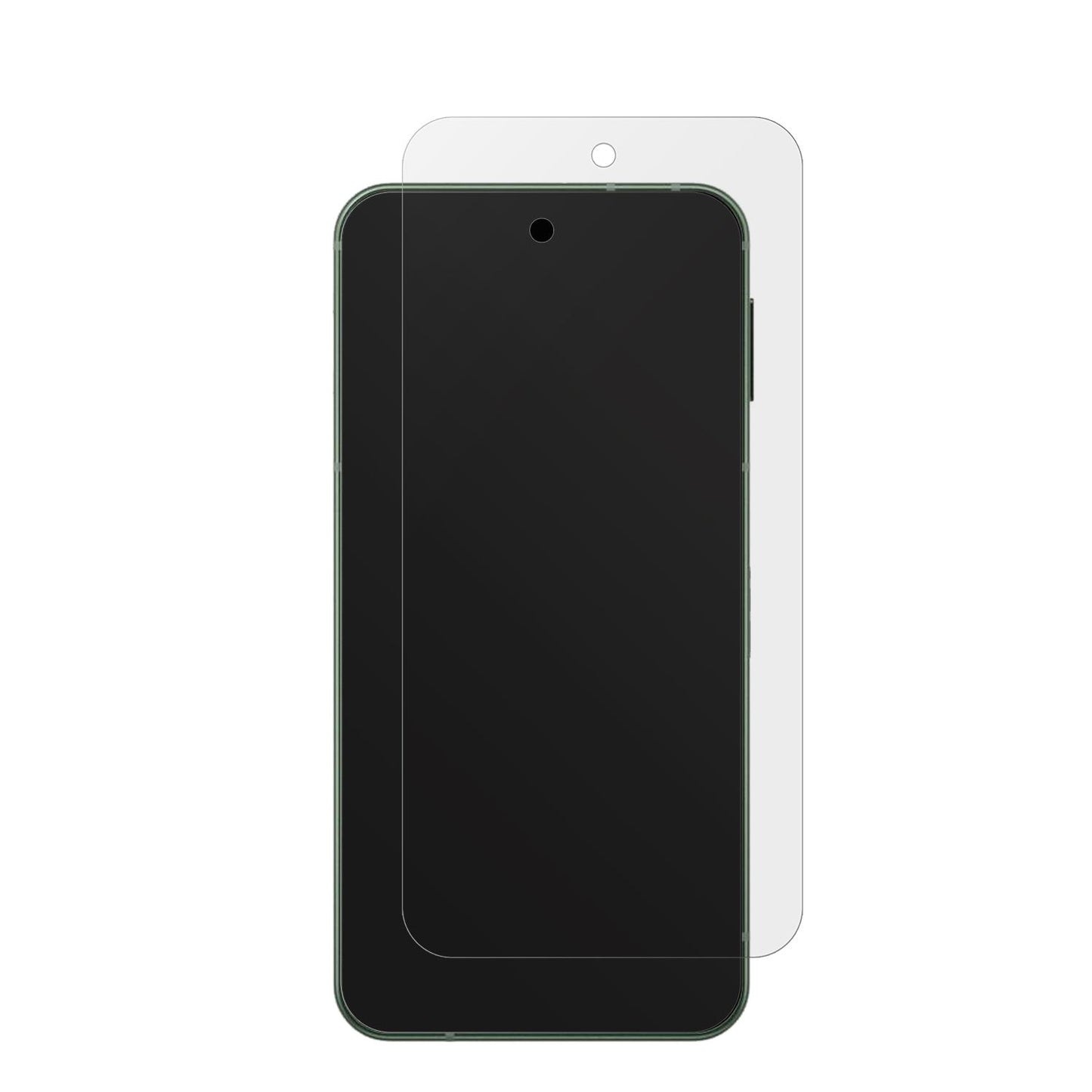 SharpAquos Sense 9 mit aufgebrachter dipos Displayschutzfolie, die lästige Fingerabdrücke minimiert