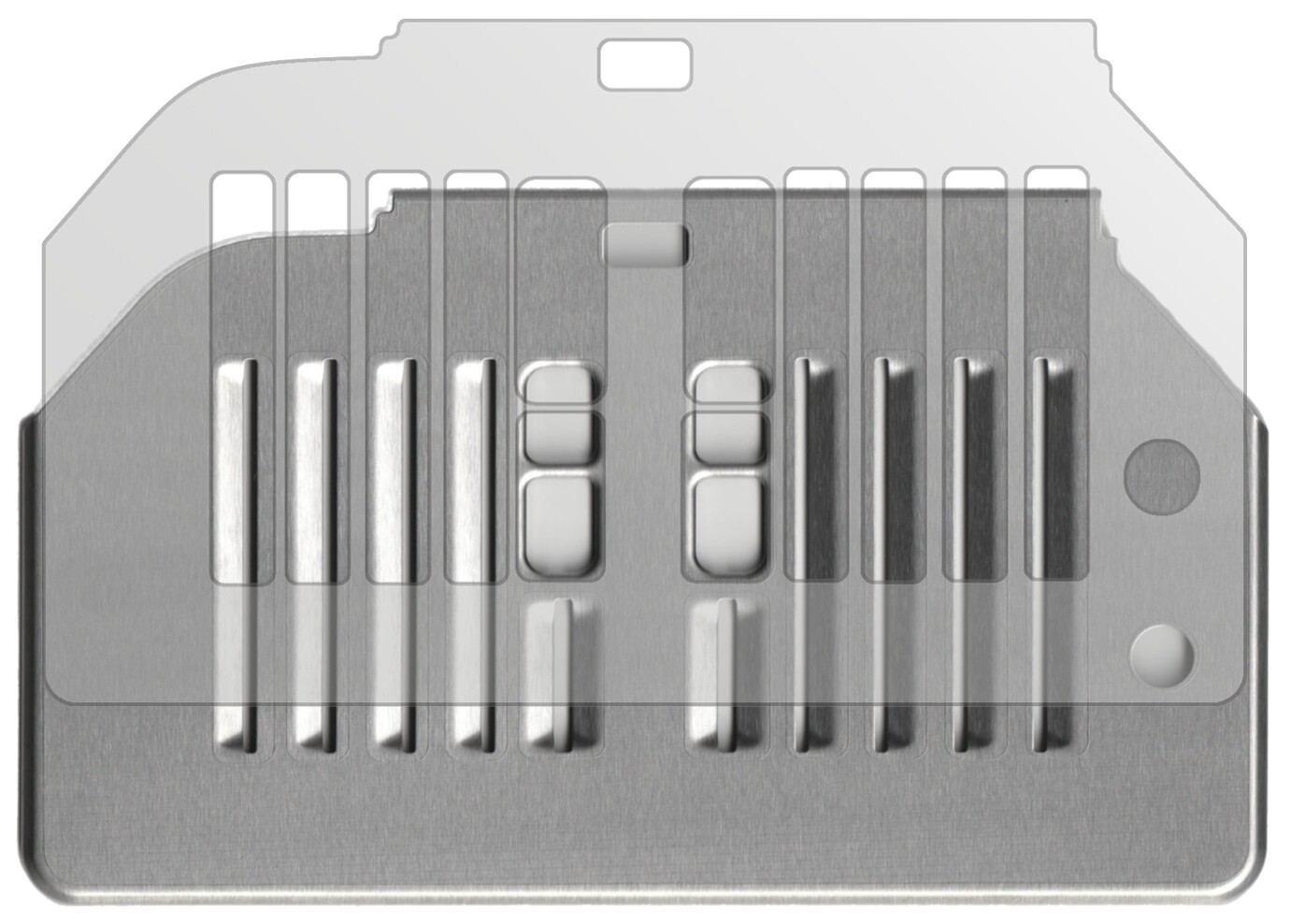SiemensEQ.6 TE613501DE Series 300 Tropfblech mit aufgebrachter dipos Displayschutzfolie, die lästige Fingerabdrücke minimiert