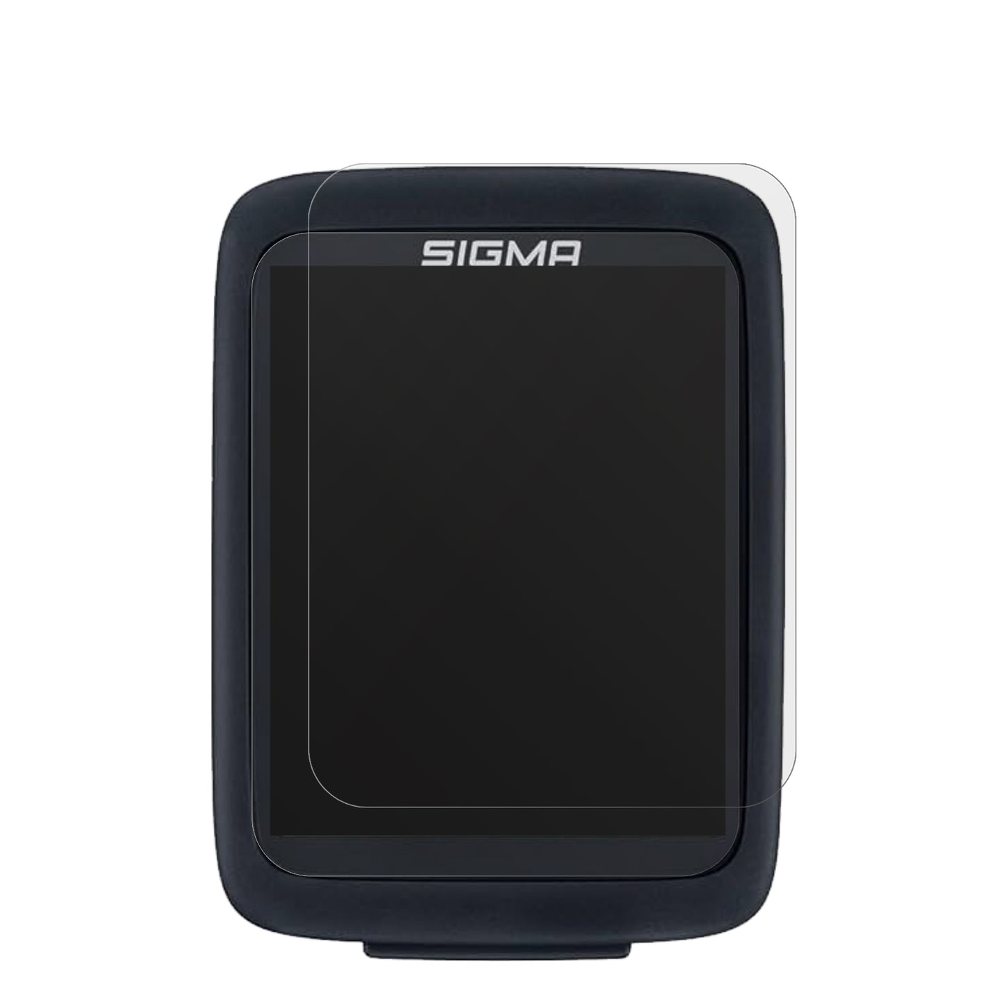 SigmaBC 10.0 WR mit aufgebrachter dipos Displayschutzfolie, die lästige Fingerabdrücke minimiert