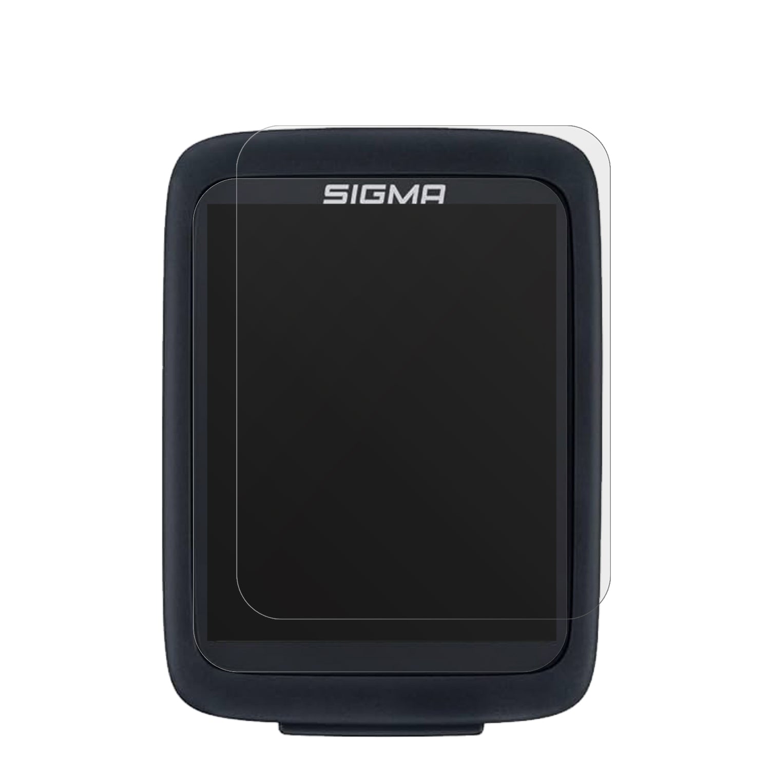 SigmaBC 10.0 WR mit aufgebrachter dipos Displayschutzfolie, die lästige Fingerabdrücke minimiert