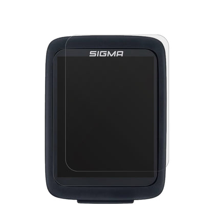 SigmaBC 10.0 WR mit aufgebrachter dipos Displayschutzfolie, die lästige Fingerabdrücke minimiert