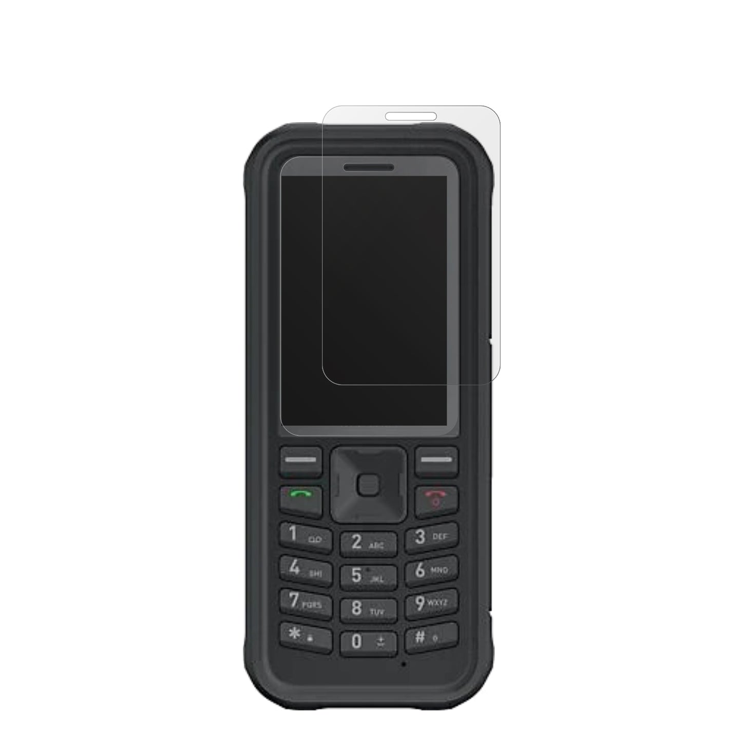 SonimXP100 mit aufgebrachter dipos Displayschutzfolie, die lästige Fingerabdrücke minimiert