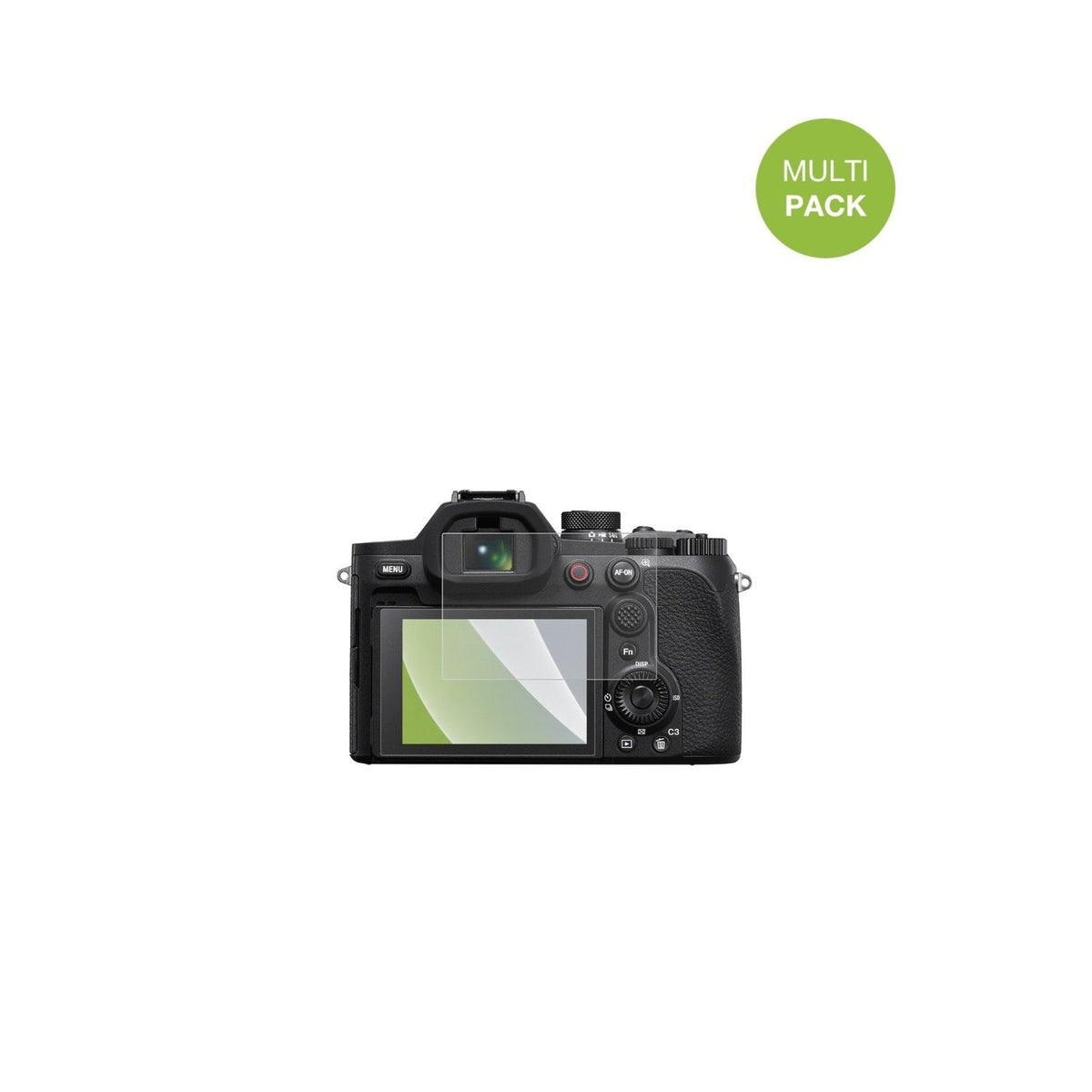 SonyRX10 V mit aufgebrachter dipos Displayschutzfolie, die lästige Fingerabdrücke minimiert