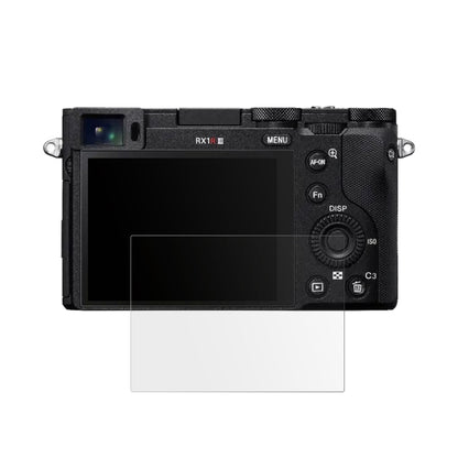 SonyRX1R III mit aufgebrachter dipos Displayschutzfolie, die lästige Fingerabdrücke minimiert