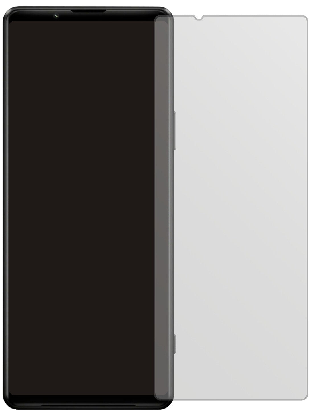 SonyXperia 1 III mit aufgebrachter dipos Displayschutzfolie, die lästige Fingerabdrücke minimiert