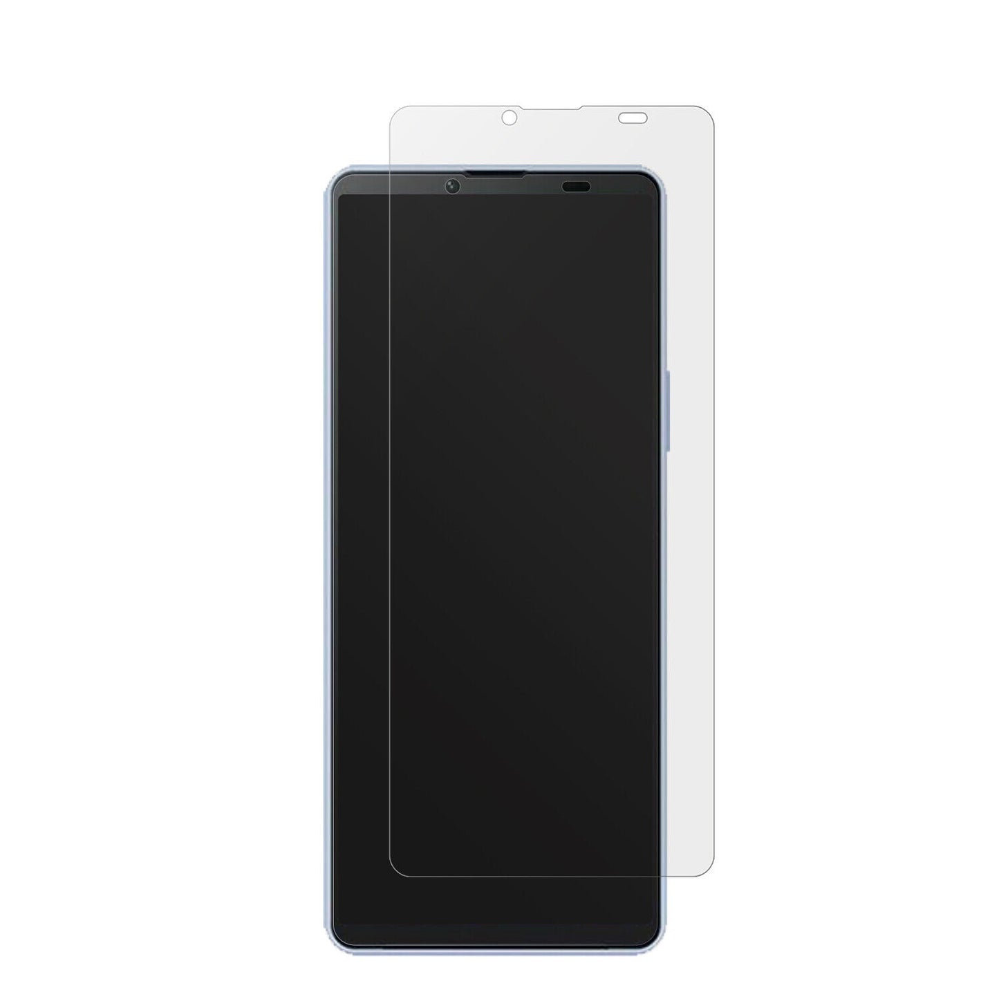 SonyXperia 10 V mit aufgebrachter dipos Displayschutzfolie, die lästige Fingerabdrücke minimiert