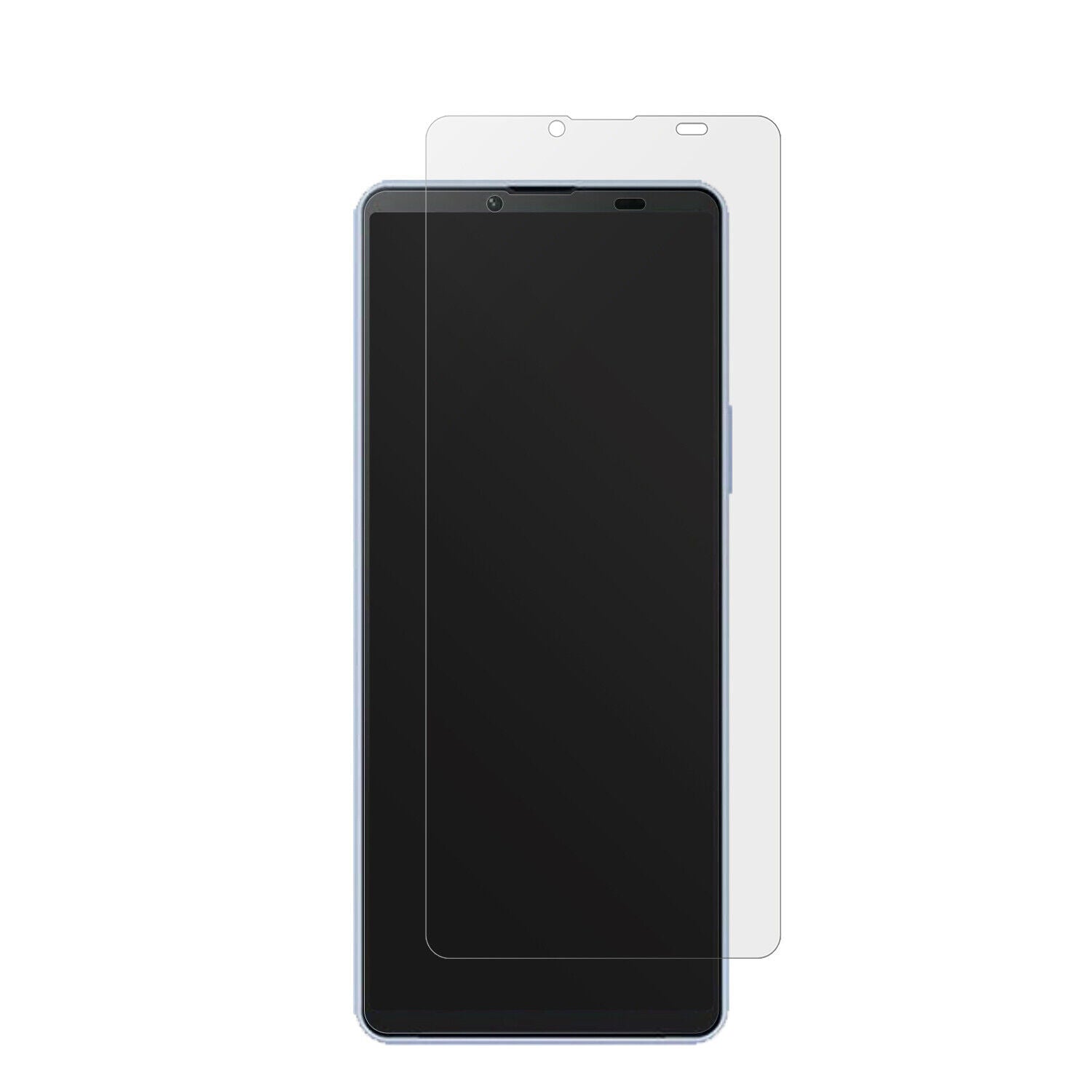 SonyXperia 10 V mit aufgebrachter dipos Displayschutzfolie, die lästige Fingerabdrücke minimiert