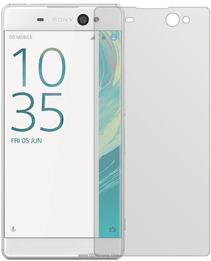 SonyXperia XA Ultra mit aufgebrachter dipos Displayschutzfolie, die lästige Fingerabdrücke minimiert