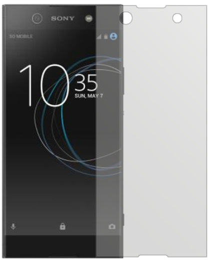 SonyXperia XA1 Ultra mit aufgebrachter dipos Displayschutzfolie, die lästige Fingerabdrücke minimiert