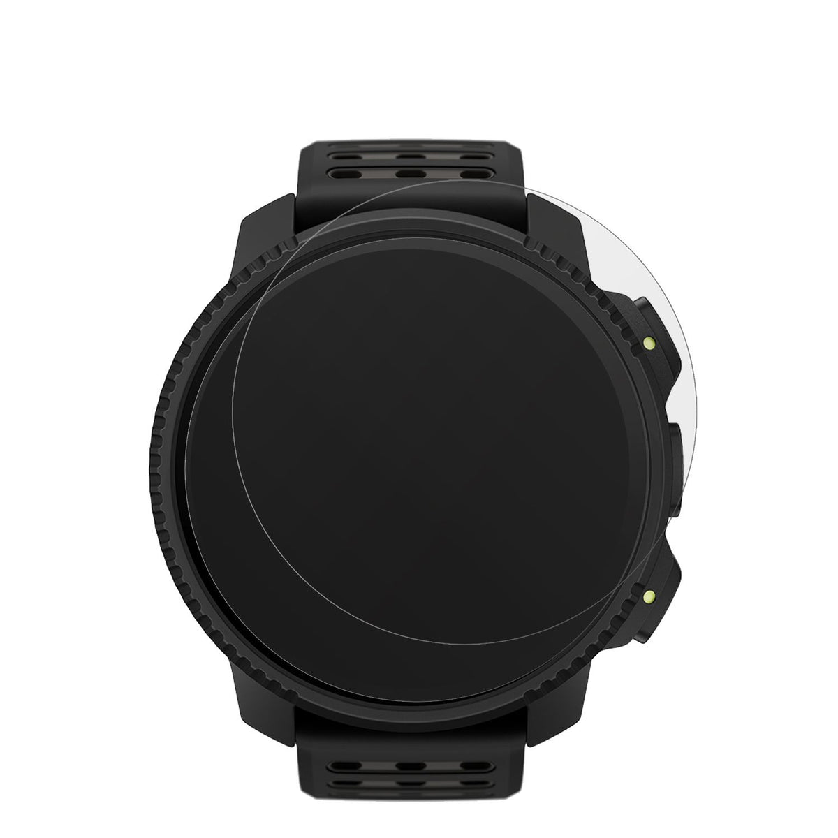SuuntoVertical 2 mit aufgebrachter dipos Displayschutzfolie, die lästige Fingerabdrücke minimiert
