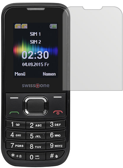 SwisstoneSC 230 mit aufgebrachter dipos Displayschutzfolie, die lästige Fingerabdrücke minimiert