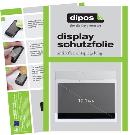 TeclastTPad T10 mit aufgebrachter dipos Displayschutzfolie, die lästige Fingerabdrücke minimiert