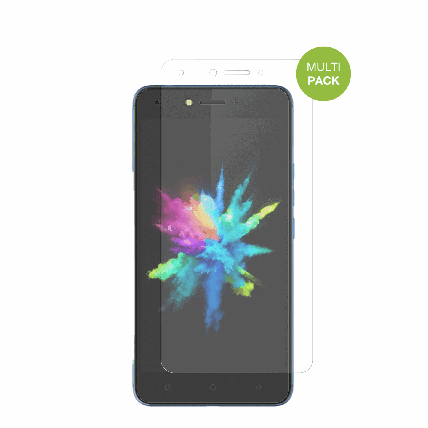 TecnoPouvoir 1 mit aufgebrachter dipos Displayschutzfolie, die lästige Fingerabdrücke minimiert