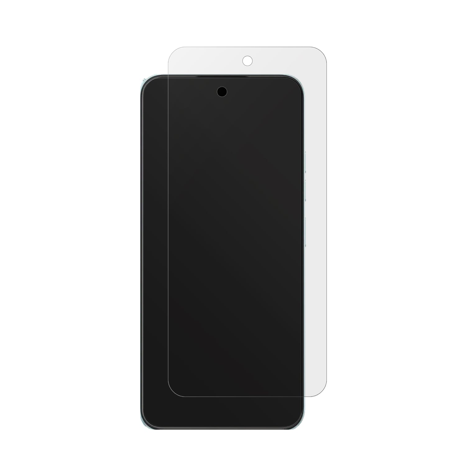 TecnoSpark 30C 5G mit aufgebrachter dipos Displayschutzfolie, die lästige Fingerabdrücke minimiert