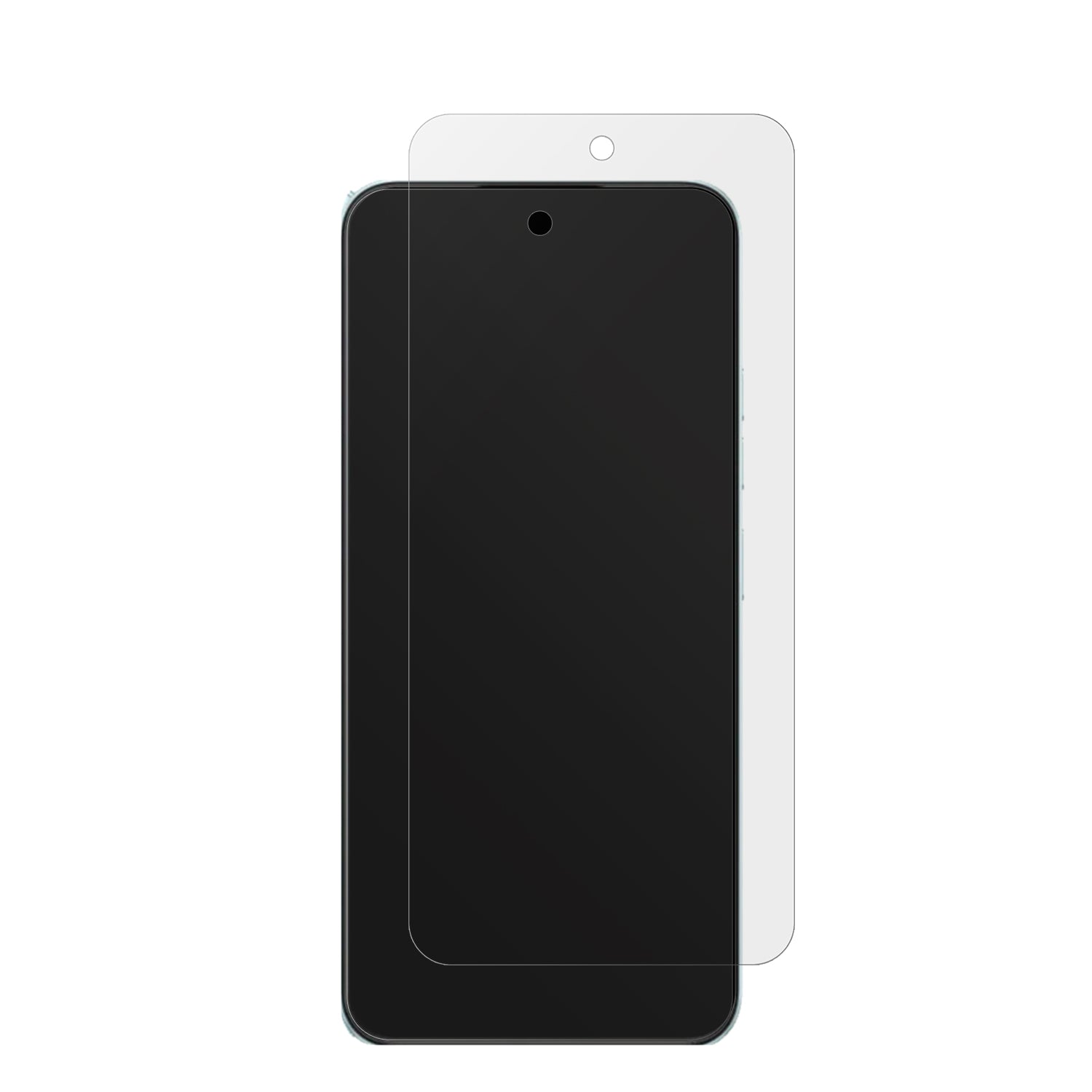 TecnoSpark 30C 5G mit aufgebrachter dipos Displayschutzfolie, die lästige Fingerabdrücke minimiert