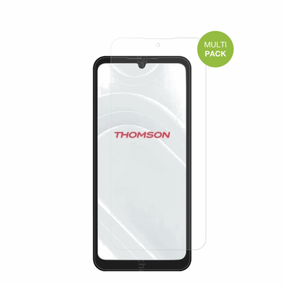ThomsonOrigin 680 mit aufgebrachter dipos Displayschutzfolie, die lästige Fingerabdrücke minimiert