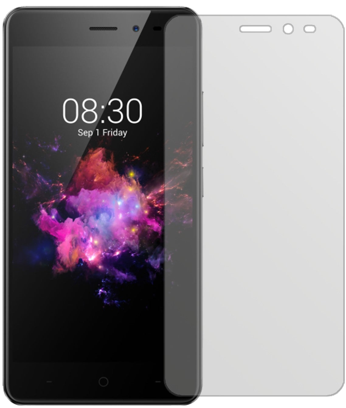 TP-LINKNeffos X1 Lite mit aufgebrachter dipos Displayschutzfolie, die lästige Fingerabdrücke minimiert