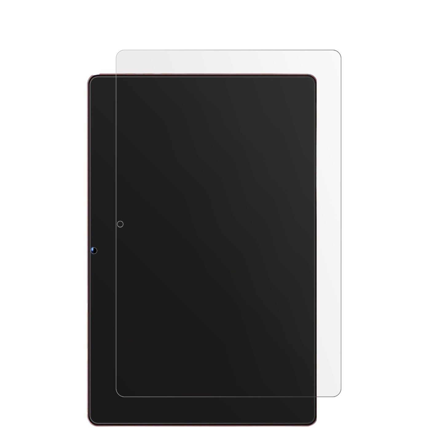 UJJU6 Tablet mit aufgebrachter dipos Displayschutzfolie, die lästige Fingerabdrücke minimiert