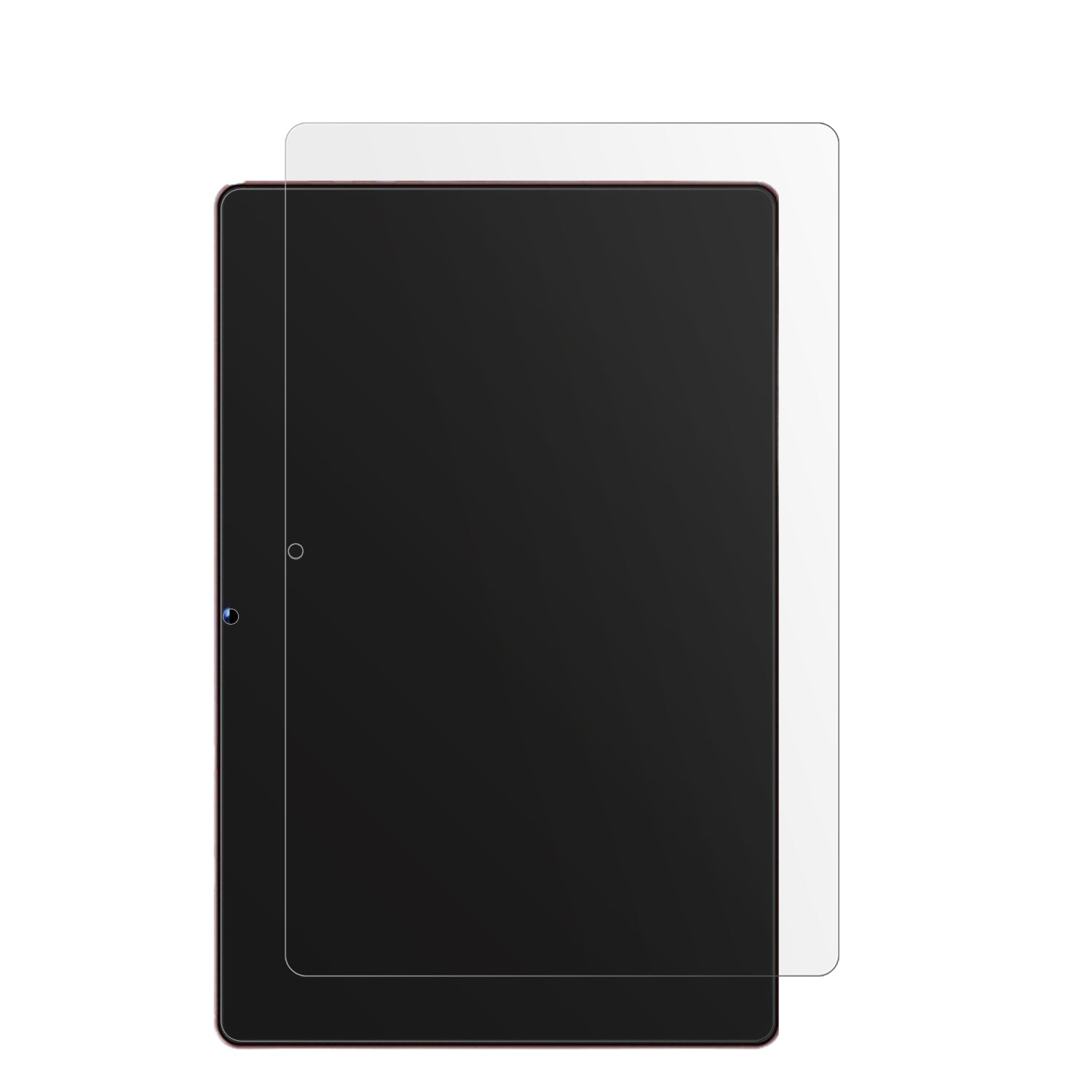 UJJU6 Tablet mit aufgebrachter dipos Displayschutzfolie, die lästige Fingerabdrücke minimiert