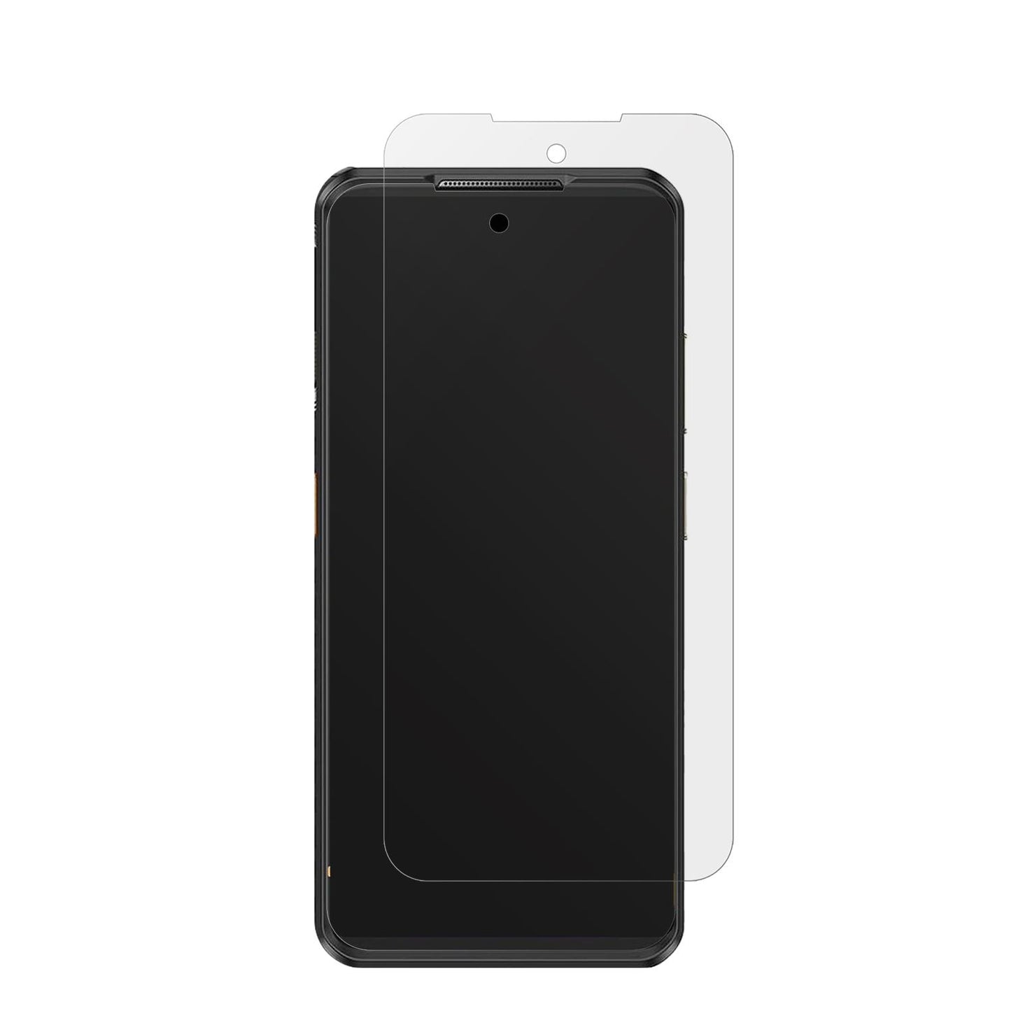 UlefoneArmor 25T Pro mit aufgebrachter dipos Displayschutzfolie, die lästige Fingerabdrücke minimiert